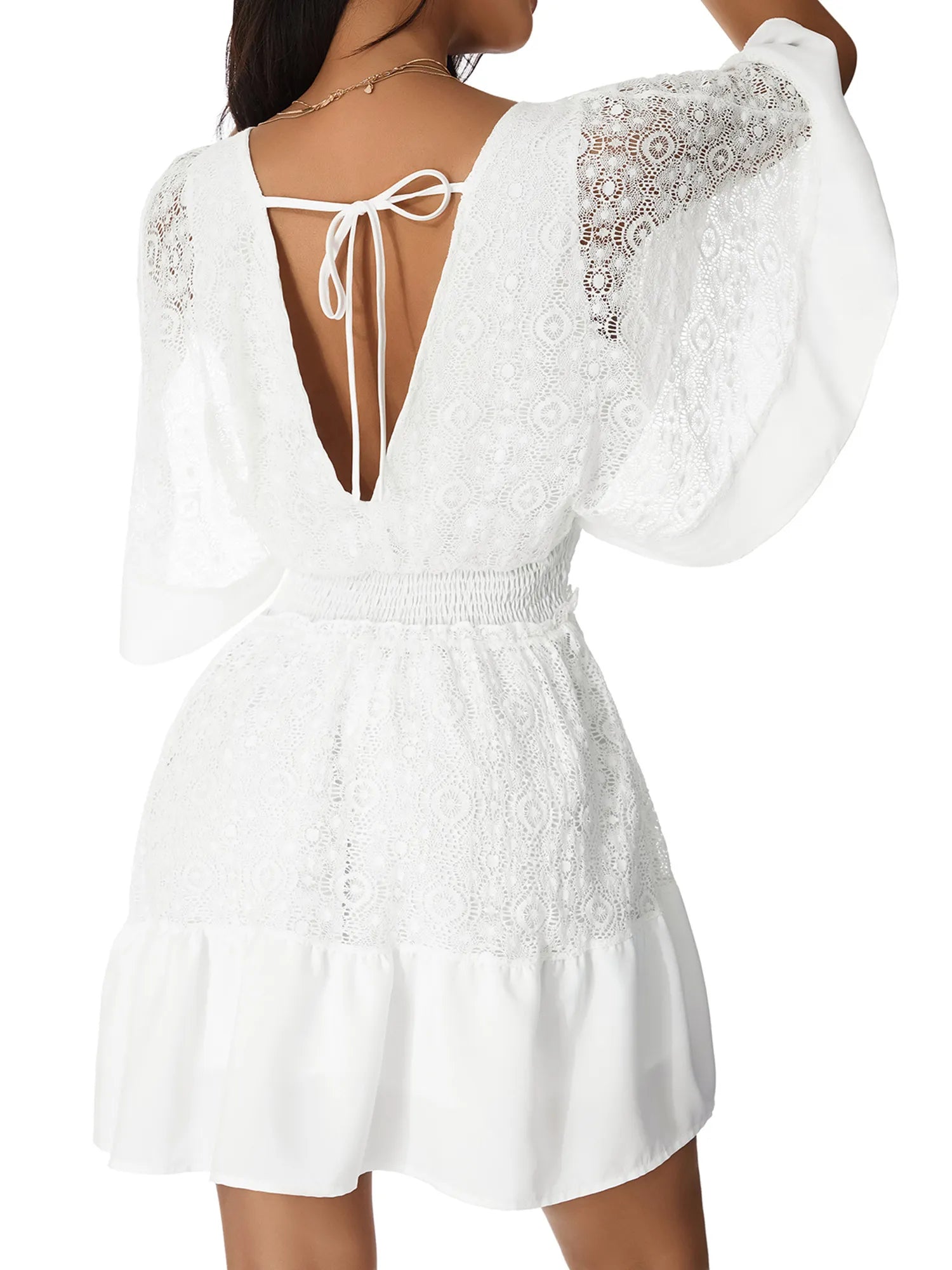 vestido-elegante-branco-de-renda